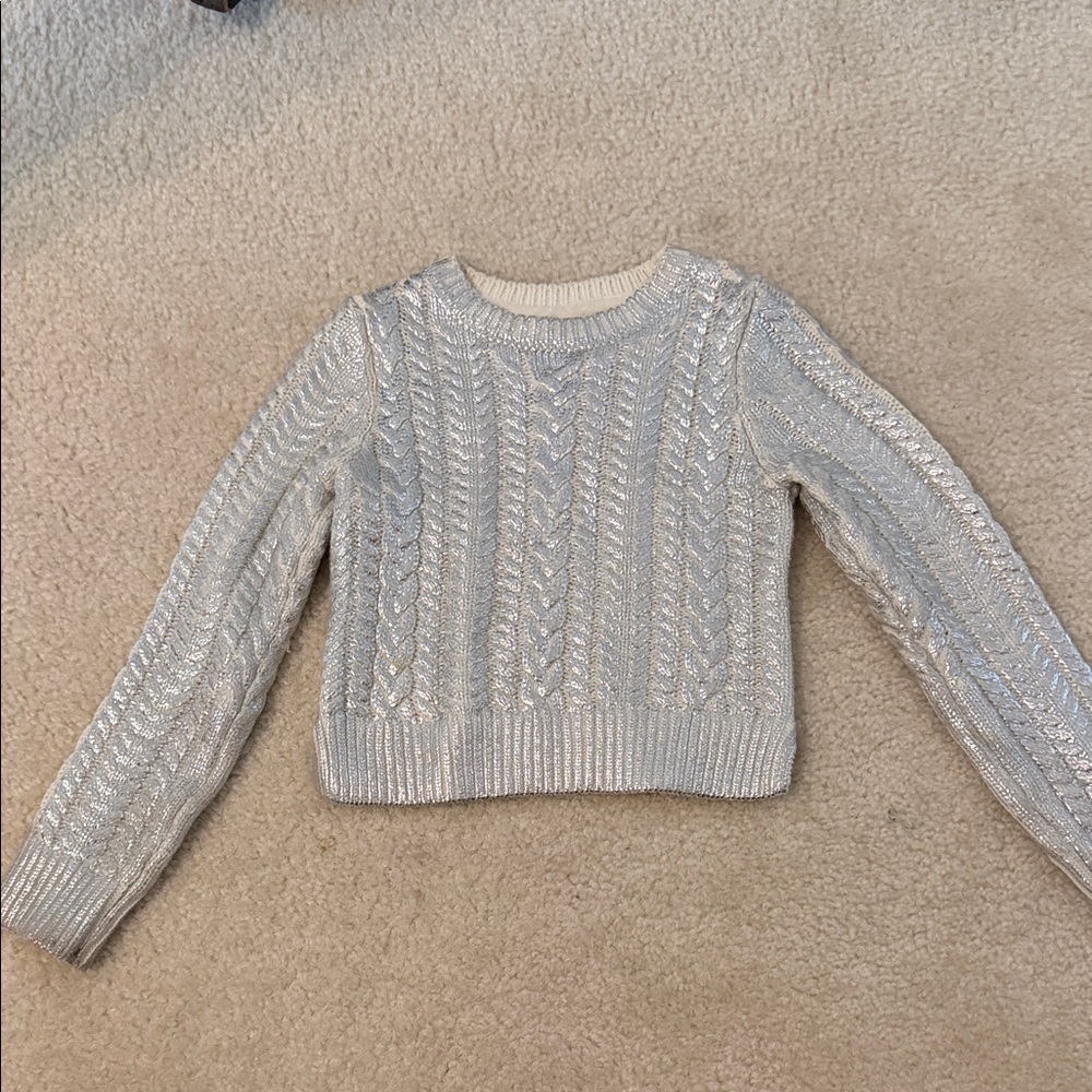 Rachel Zoe Metallic Knit Sweater